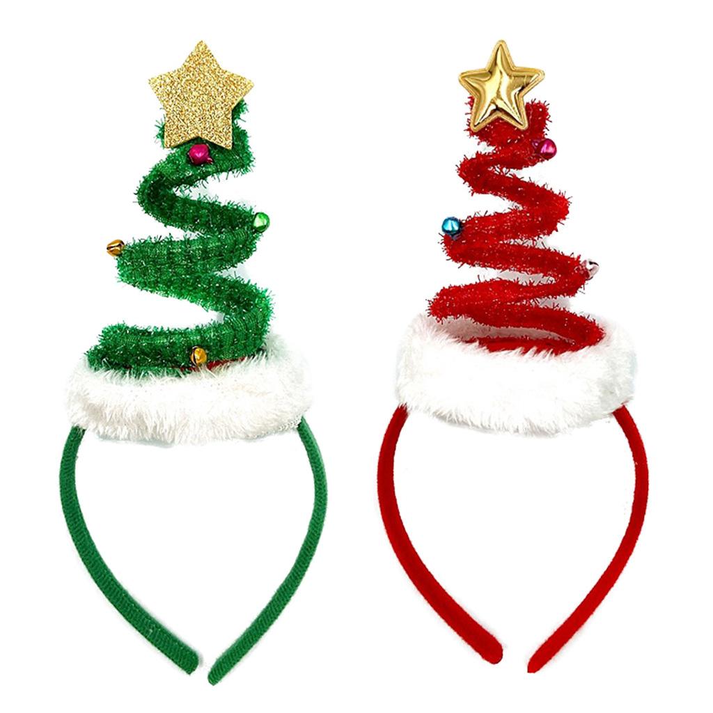 Creative Xmas Headbands Christmas Tree Hair Bands Cute Holiday Party Props