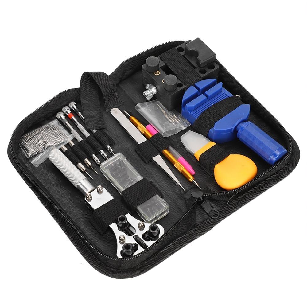 144Pcs Silver Complete Watch Repair Tool Kit Watch Store Daily Repair Work 144Pcs