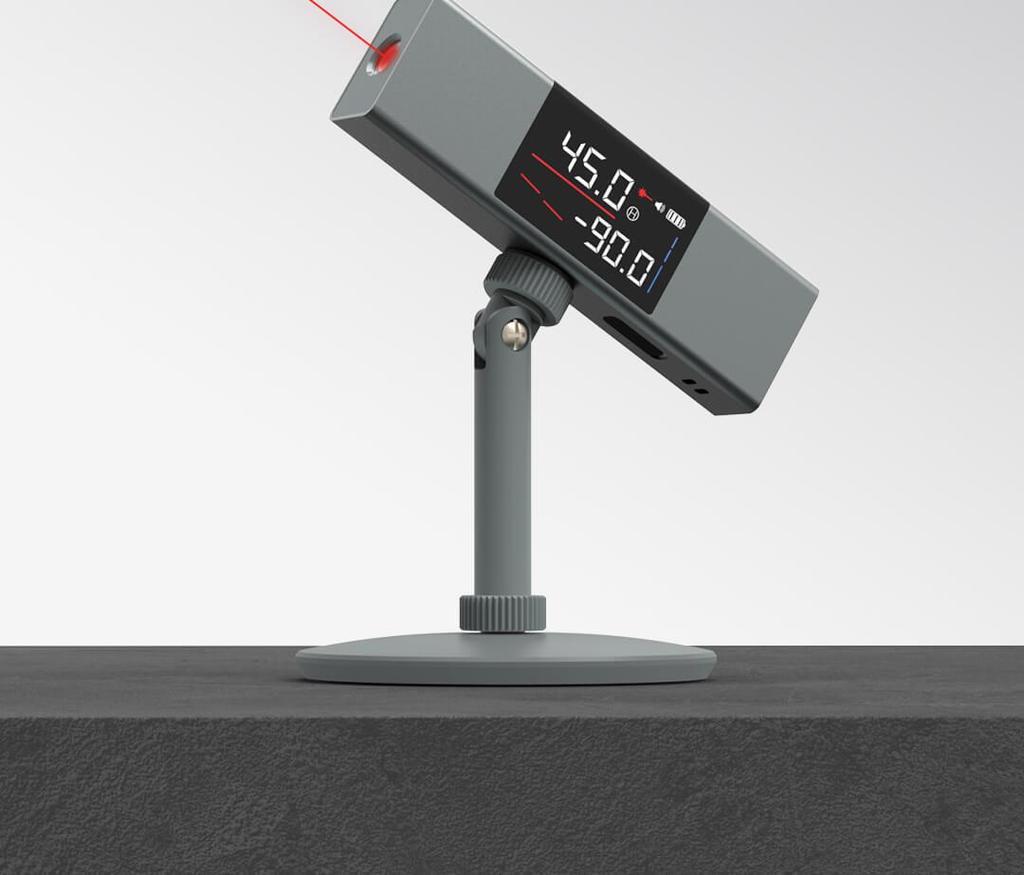 Duke LI1 Handheld High-Precision Laser Line Projector with LED Screen Angle Ruler