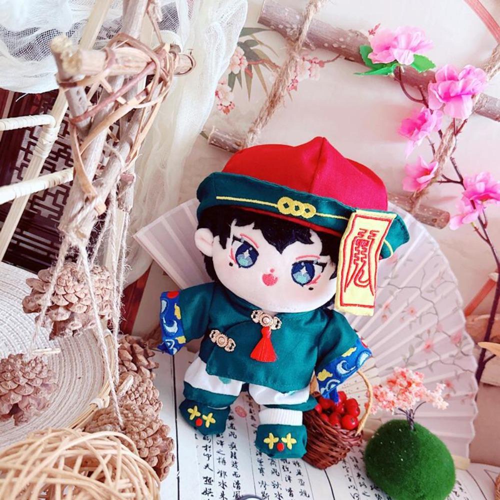 Green Cotton Doll Zombie Suit Cosplay Plush Dolls Clothes  20cm Cotton Doll