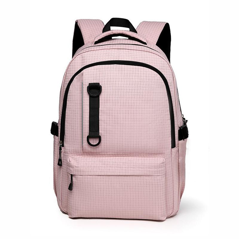 A 15.6-inch Men's And Women's Plain Large-capacity Scratch-resistant And Wear-resistant Leisure Simple Backpack Travel Backpack