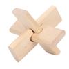 Jigsaw Lock Unlocking Toy Patience Training Intelligent Brain Teaser Wooden Puzzle Lock Toy