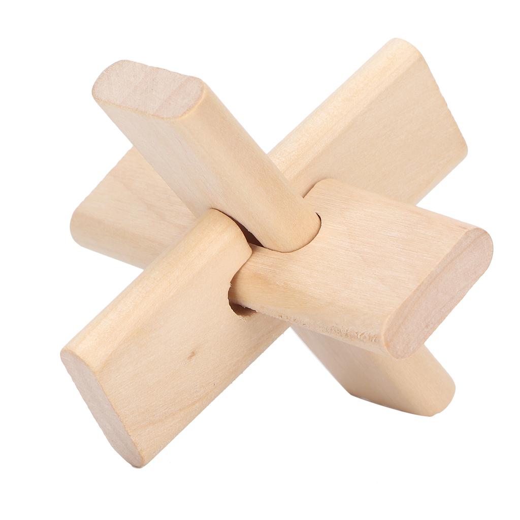 Jigsaw Lock Unlocking Toy Patience Training Intelligent Brain Teaser Wooden Puzzle Lock Toy