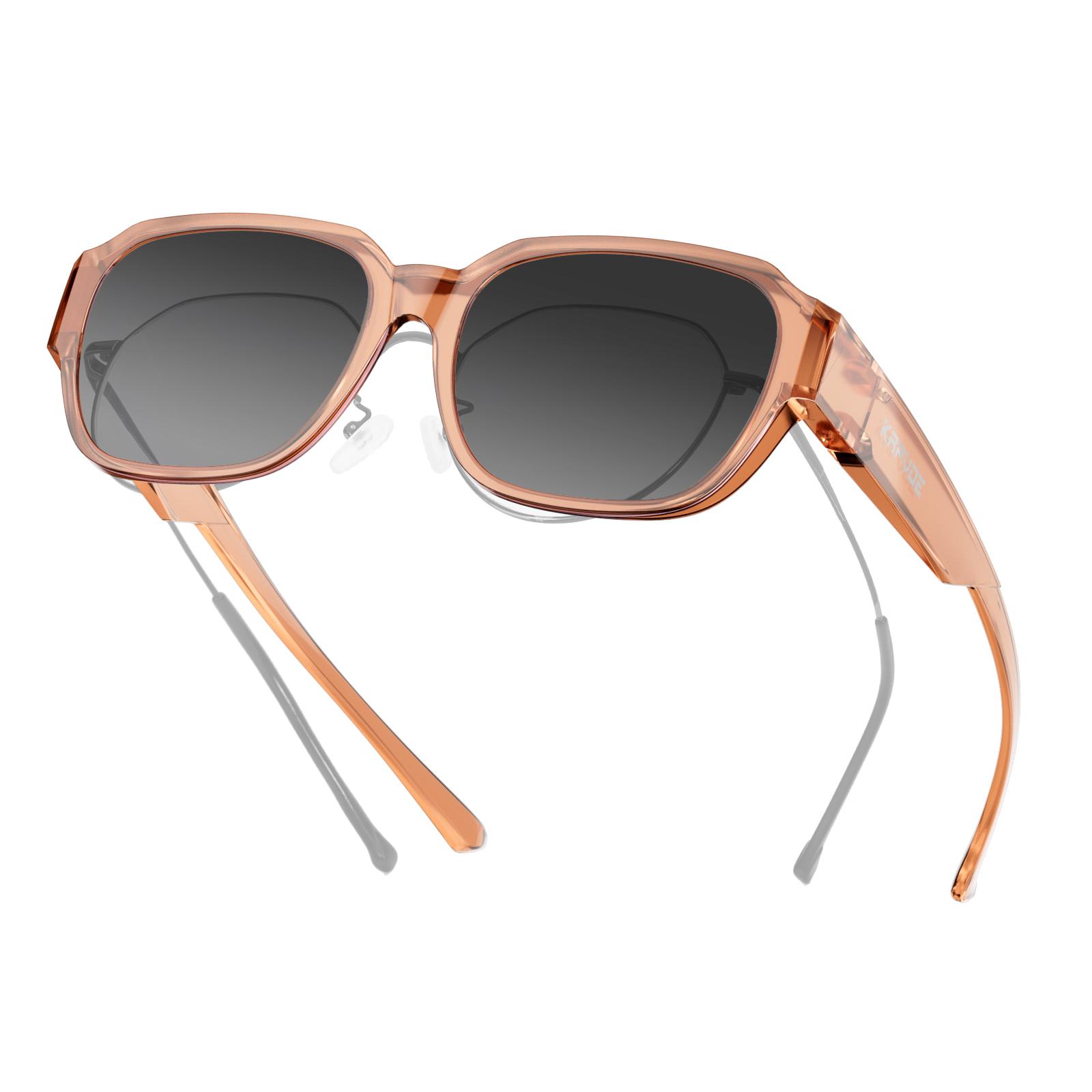 

Kapvoe Fitover Sunglasses Oversized Square Polarized for Glasses Men Cycling Glasses Shades for Driving Fishing Bicycle Goggles