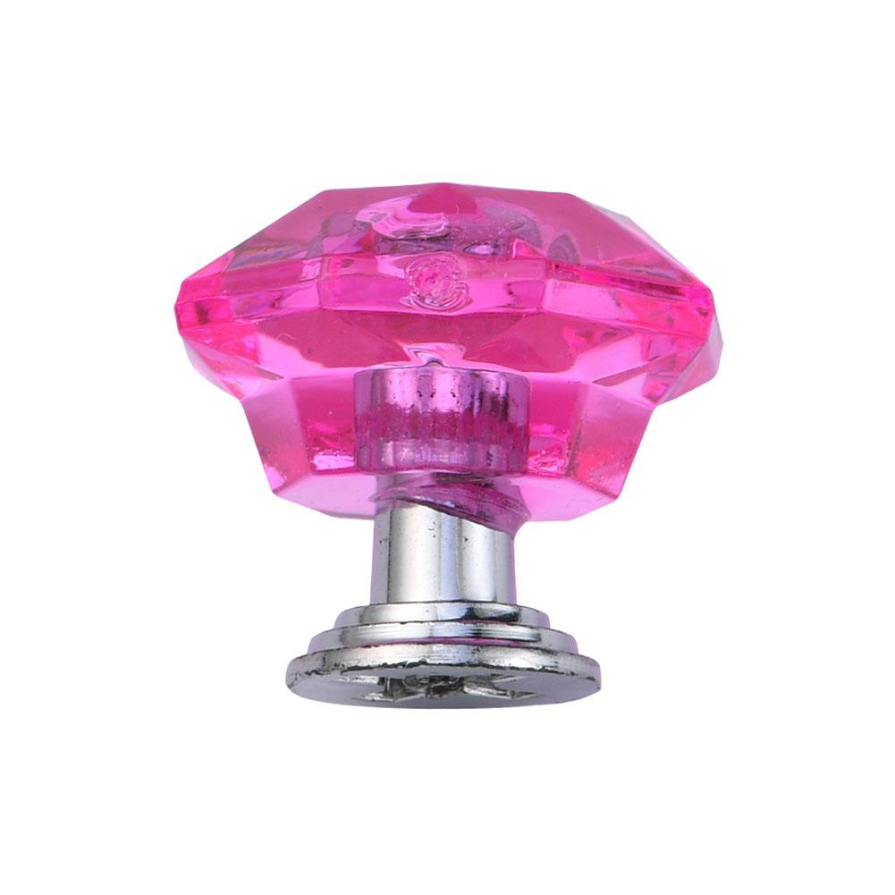 4PCS/LOT Acrylic Crystal Drawer Pulls - Diamond Handle for Cabinet Doors & Drawers | Plastic Decorative Knobs
