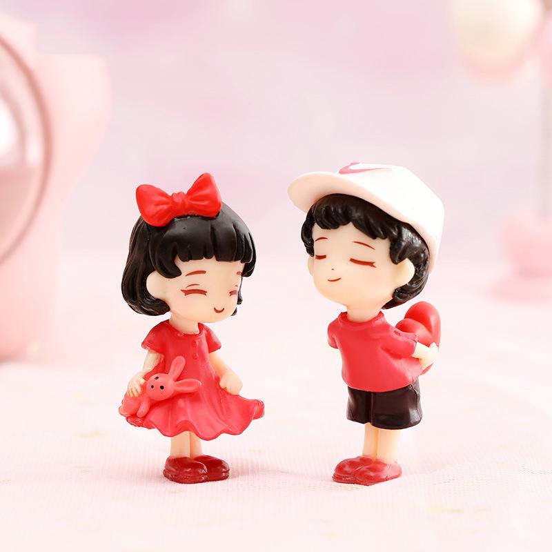 Lovers Couple Miniature Mini Doll Diy Terrarium Figurines Fairy Garden Decor