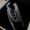 European And American Luxury Full Rhinestone Tassel Brooch Multi-Layer Rhinestone Autumn And Winter Sweater Joker Brooch