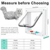 Cat Door 4 Way Locking Proof Pet Door For Interior Doors Cabinet Garage Doors 2Pc