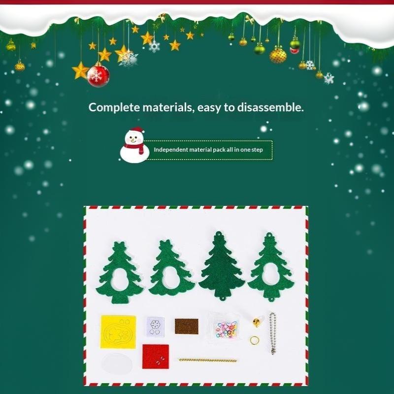 Christmas Small Gift Handmade Diy Pendant, Children'S Creative Toy Making Materials, Kindergarten Christmas Tree Decoration