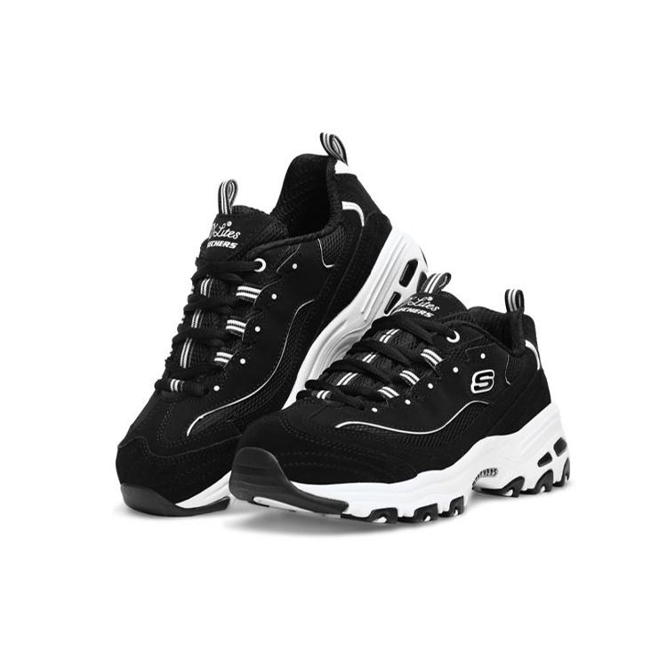 (WMNS) Skechers D'Lites 1.0 Black Women's 13148-BKW