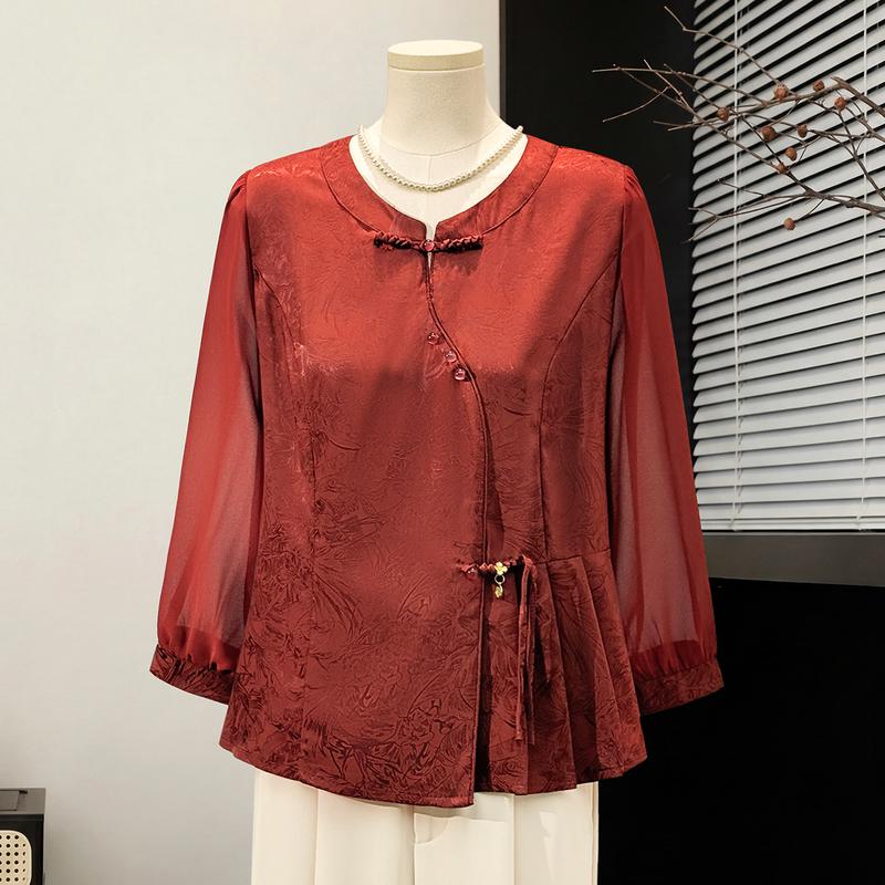 Yuzhaolin New Chinese Style Summer Blouse XL