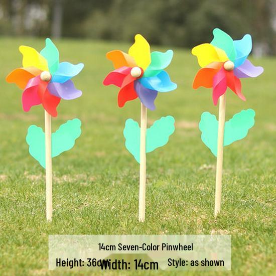Children's Colorful Sunflower Sequin Pinwheel Toy