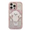 Magnetic Suction Suitable for IPhone16 Cute Puppy Stand Apple 15 ProMax Mobile Phone Case Acrylic