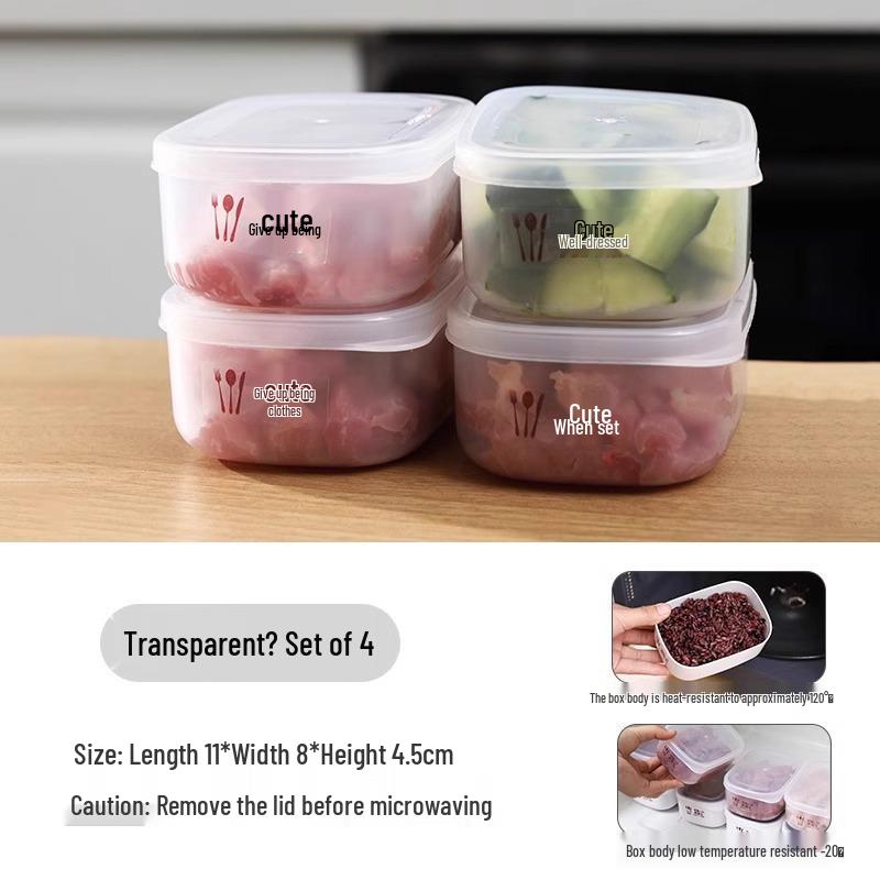 Refrigerator Food Storage Box: Freezer-Safe, Fresh-Keeping, BPA-Free Organizer for Meat Compartments.
