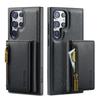 2 In 1 Detachable Magnetic Leather Wallet Phone Case For Samsung Galaxy S23 FE S24 S22 Plus S21 Ultra Zipper Card Holder Cover