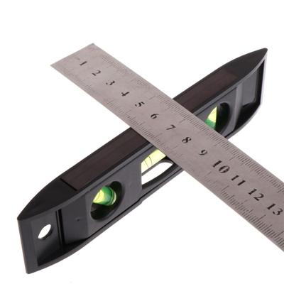 1 adet 15cm su terazisi 3 kabarcık seviyesi torpido manyetik degrade seviye ölçme aracı