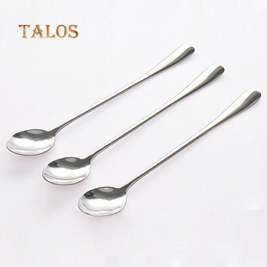 Long Handle Stainless Steel Tea Coffee Spoon Cocktail Ice Cream Soup Spoons Cutlery