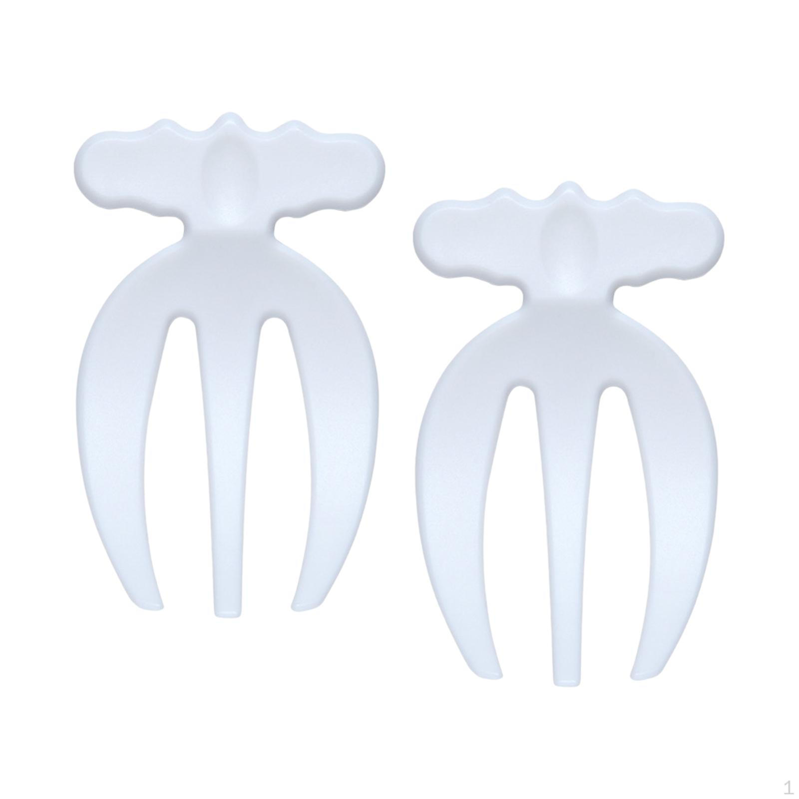 

2 шт., щипцы для рук для салата, инструмент для бросания многофункционального миксера для фруктов чёрный