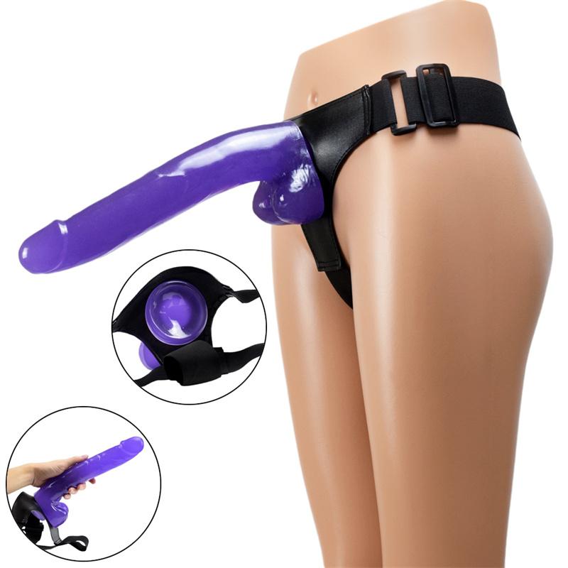 Extra-large Lengthened Penis Wear Pants Homosexual Sexy Panties Simulation Penis Dildo Adult Products