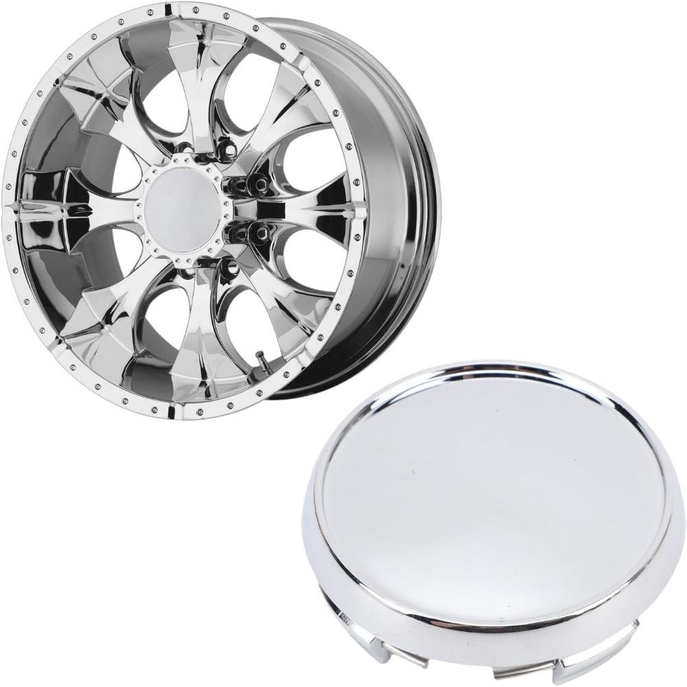 4pcs ABS Wheel Center Hub Caps Silver Tone Rim Hub Caps Durable Hub Cap Covers Universal Fit