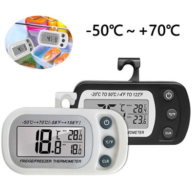 Kühlschrankthermometer mit Haken, Anti-Feuchtigkeits-Kühlschrank, Gefrierschrank, elektrisches LCD-Display, digitales Thermometer, Temperaturmonitor