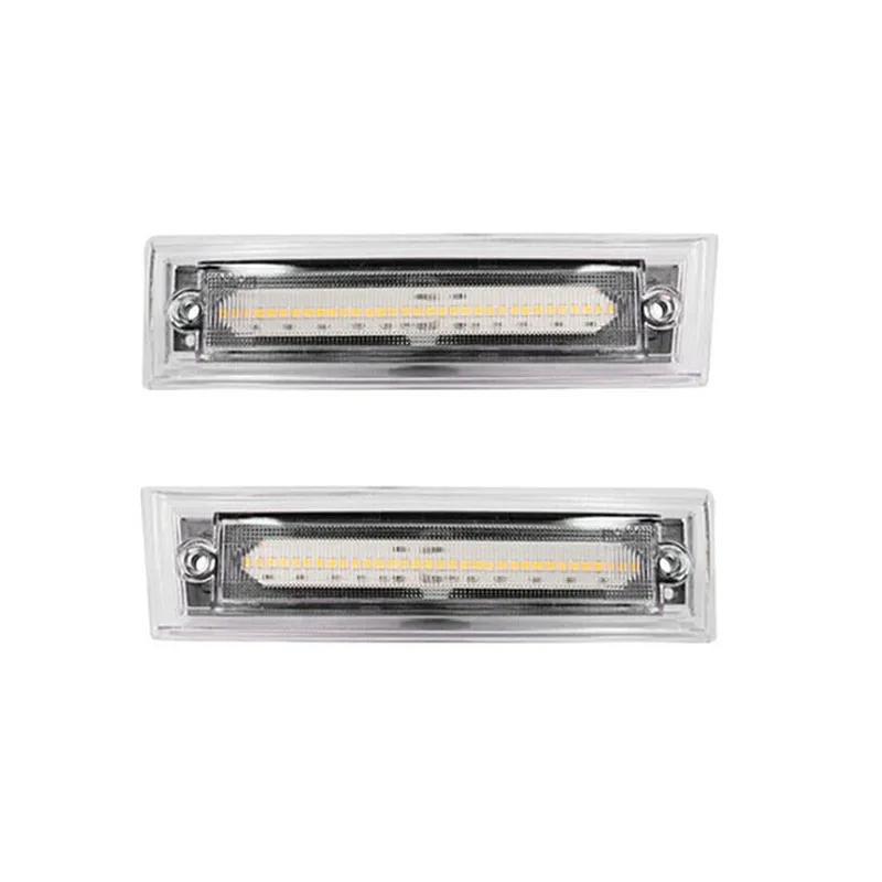 1 Pair Car Exterior LED Front Side Marker Lights Warning Lamp Turn Signal Lens For GMC SUBURBAN JIMMY PICKUP CHEVROLET SUBURBAN