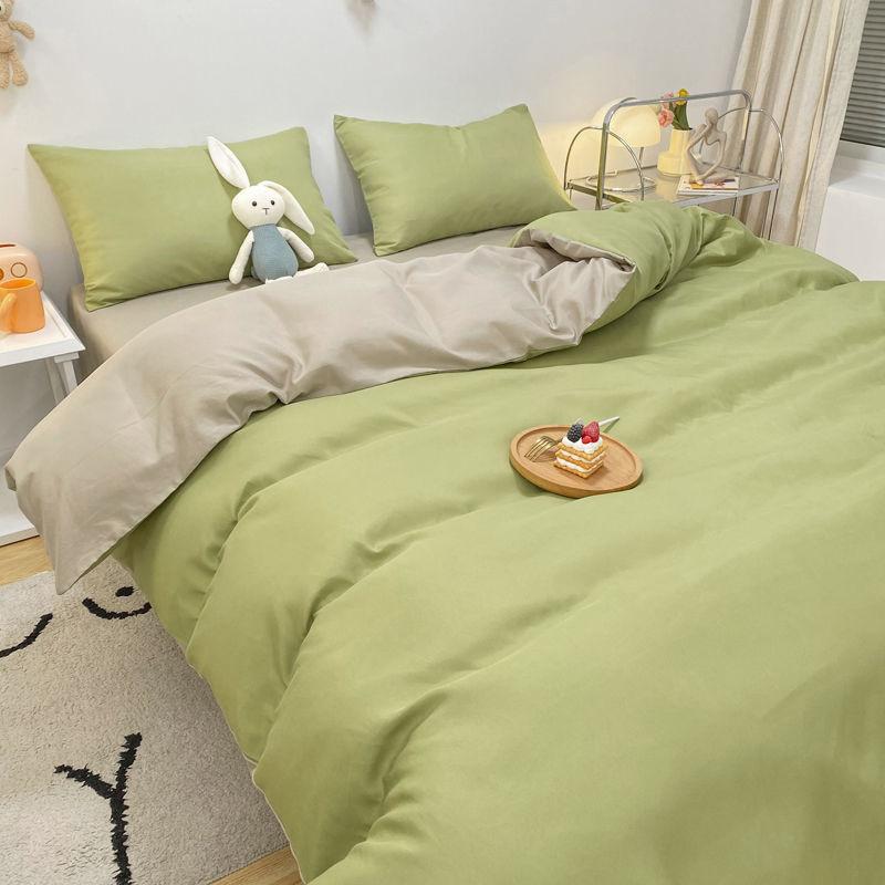 Sweet Blue Love Heart Printed Bedding Set For Girls Adults Children Bed Cover And Flat Sheet Pillowcases Soft Full Size 3/4pcs