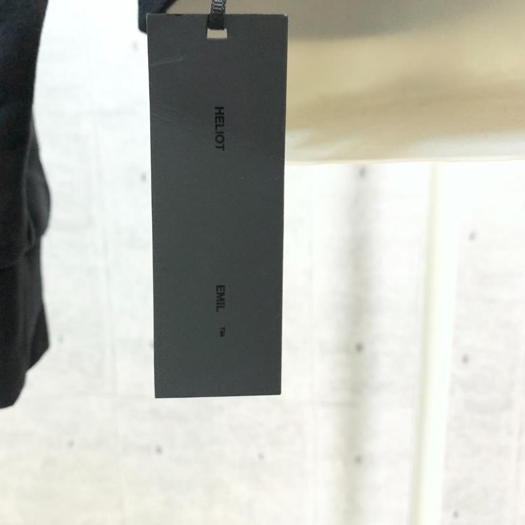 [USED] Sold out (Overseas exclusive) HELIOT EMIL Black Logo Hoodie