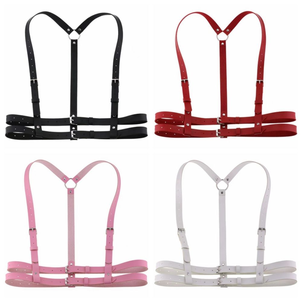 Punk Women's Waist Chain Y2K Style Chest Waist Harness Unisex Body Bondage Waist Strap Party