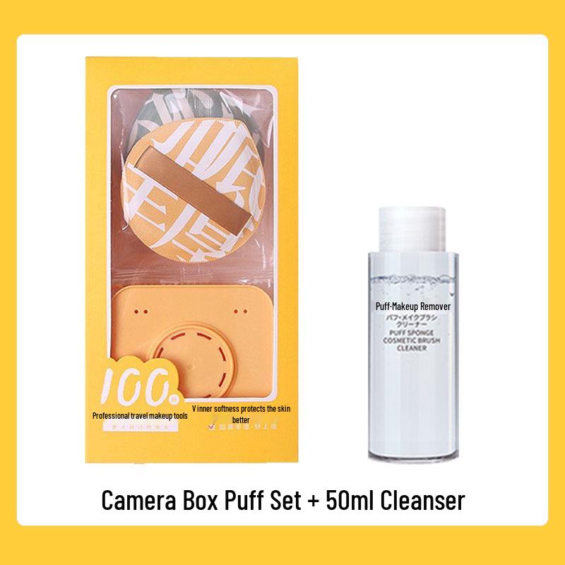 100% Cotton Marshmallow Cushion Puff - XL Makeup Blender for Wet & Dry Use