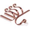 Metal Christmas Stocking Holders for Fireplace For Mantle Designed To Avoid Scratches or Damage While Supporting Heavy Stockings
