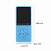 MP4 Player 1.8in Screen Ultra Slim Plug In Rechargeable Portable Music Player for Entertainment Learning