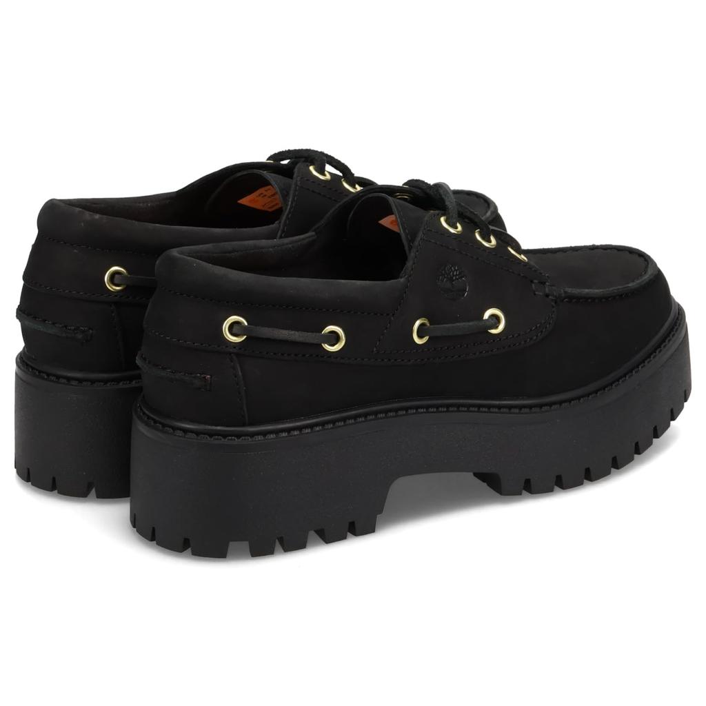 Timberland STONE STREET BOAT SHOE BLACK Deck Size Cm Women's A6AVE-001 Shoes, 23.5