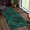 Green Leaf Print Kitchen Floor Mat Living Room Entrance Non-slip Carpets Bathroom Toilet Doormat Balcony Hallway Rugs Home Decor