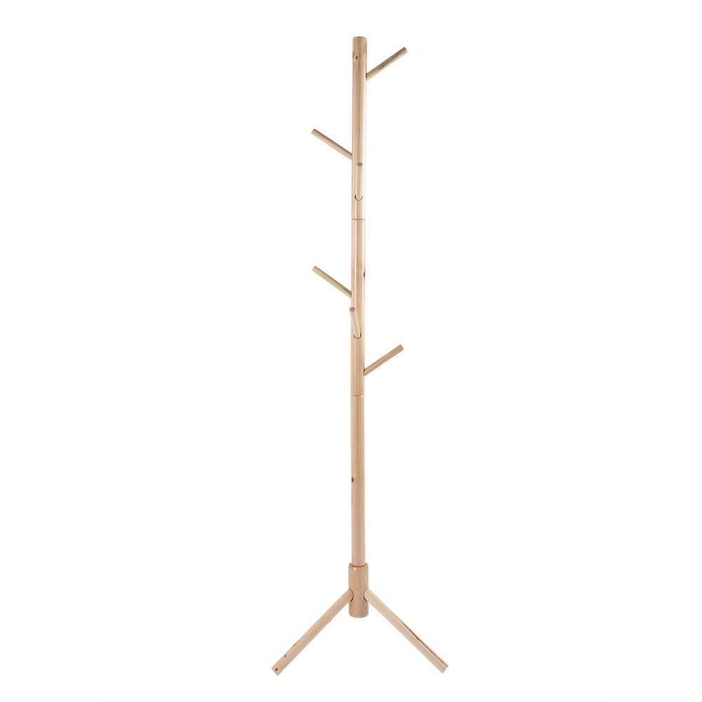 

Tree Wooden Coat Hat Rack Cloth Hat Stand Standing Floor Stand Bedroom