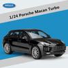 WELLY 1/24 Porsche Macan Turbo SUV Alloy Car Model Diecast Metal Toy Vehicles Car Model High Simulation Collection Children Gift