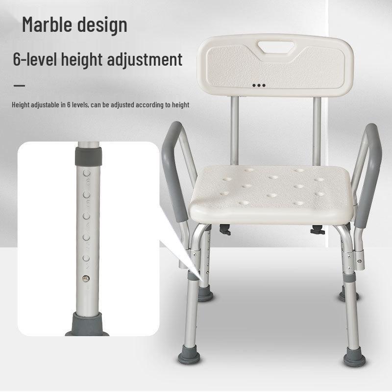 Elderly Shower and Bath Stool - Bathroom Seat for Disabled