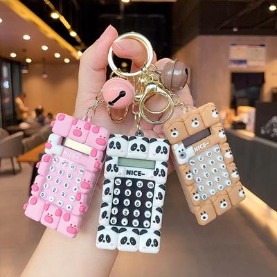 8 Digits Display Key Chain Kawaii School Supplies Portable Mini Calculator  Office