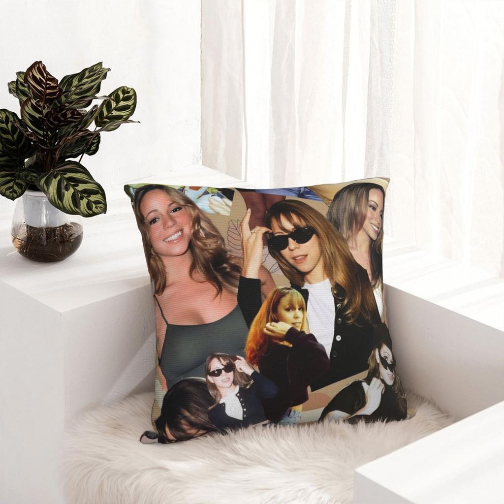 Mariah Carey American Singer Pillow Cover Morden Pillow Case Polyester Graphic Cushion Cover Pillowcases For Living Room Chair