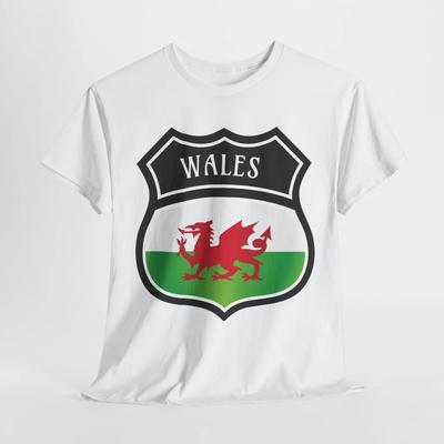 Wales Schild Stolzflagge T-Shirt | Regenbogen LGBTQ+ Tee | Gleichheit & Menschenrechte