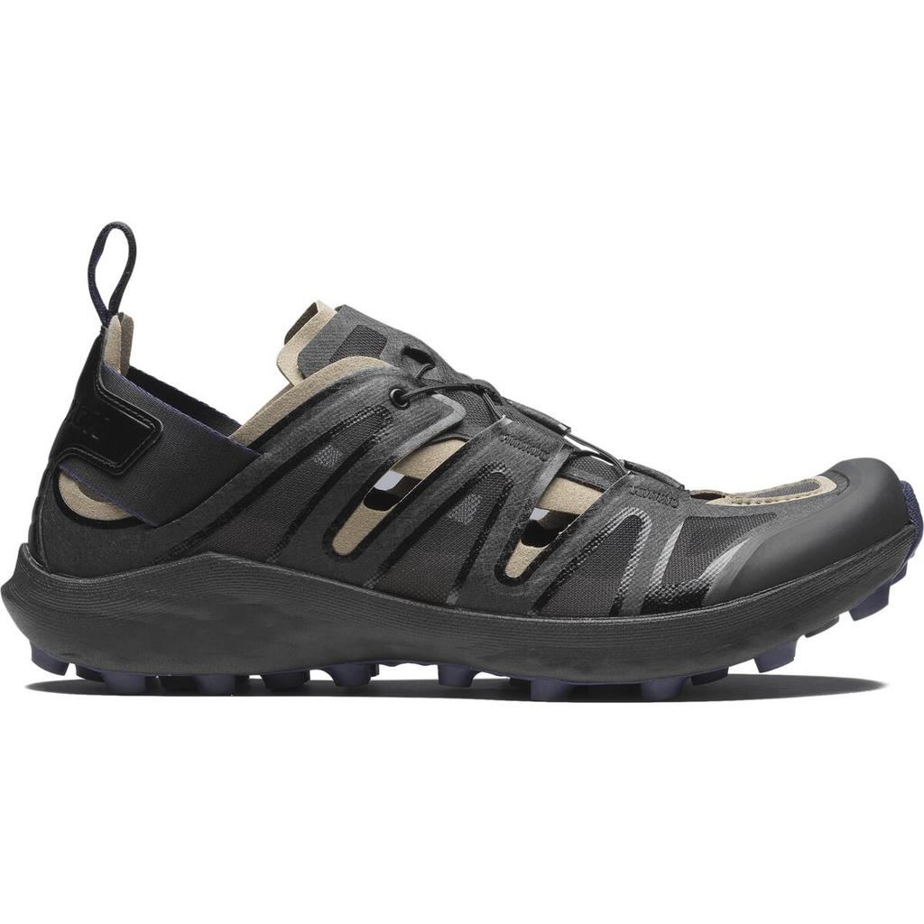SALOMON Slip Resistant Abrasion Resistant River Trekking Shoes Unisex Black Sneakers 476747