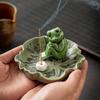 Keramische Kikker Wierookhouder Stooker Huis Binnen Sandelhout Aromatherapie Zen Thee Tafel Decoratie Meditatie Yoga Accessoire