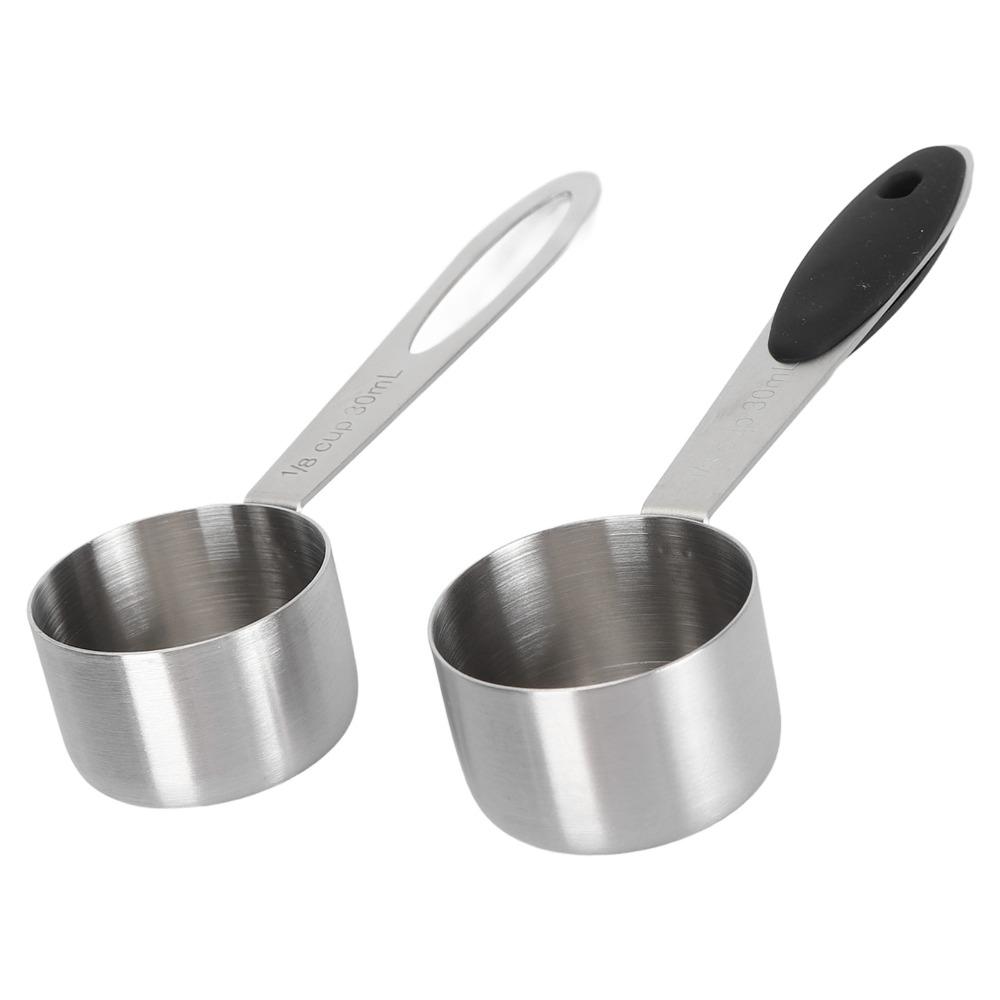 2pcs set Stainless Steel Stainless Steel Measuring Spoon Coffee Bean Measuring Spoon Coffee