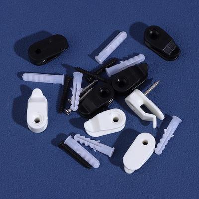 20Pcs Outdoor String Lights Clips Screw-in Plastic Hangers Hooks For Plant Baskets And String Lights Decoration