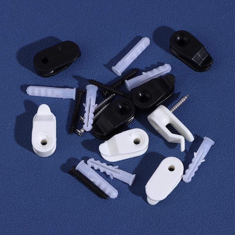 20Pcs Outdoor String Lights Clips Screw-In Plastic Hangers Lights Hanger Hooks For Plant Baskets String Lights Decoration