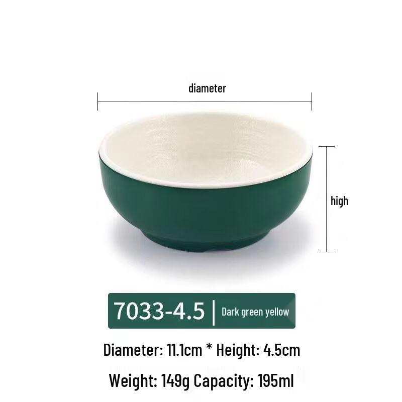 Коническая миска для лапши из меламина, мультяшный стиль