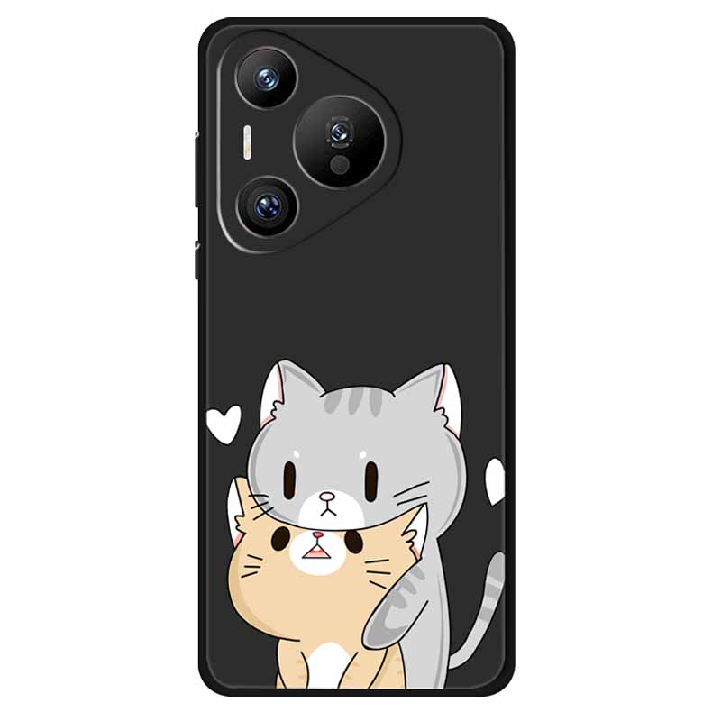 For Huawei Pura 70 Ultra Pro Case Silicone Animal Painted TPU Soft Phone Back Cover For Pura70 Pro+ Lion Shockproof Case Pura70