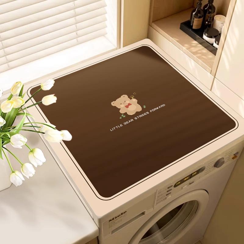 

Пылезащитная накладка для стиральной машины-барабана, ткань-чехол для холодильника, ткань-чехол, абсорбирующая противоскользящая солнцезащитная накладка из диатомовой земли 50x50cm19.7x19.7in