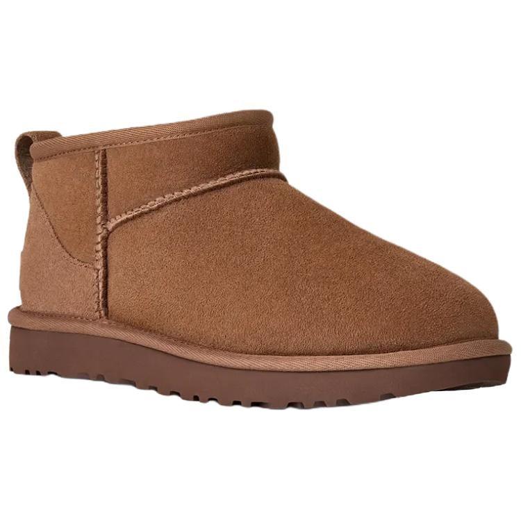 UGG CLASSIC ULTRA MINI Thermal Fleece Lined, Versatile Comfortable Ankle Length Snow Boots Women's Brown 1116109-RYK