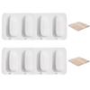 2 Sets Silicone Popsicle Molds Creative Ice Cream Mold 4 Cavities Ice Pop Mold with 100pcs Wooden Sticks And 2pcs Lids